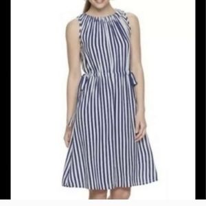 Final $10 Juicy Couture "Ladies Draw String Dress" Sz. S Navy & White.